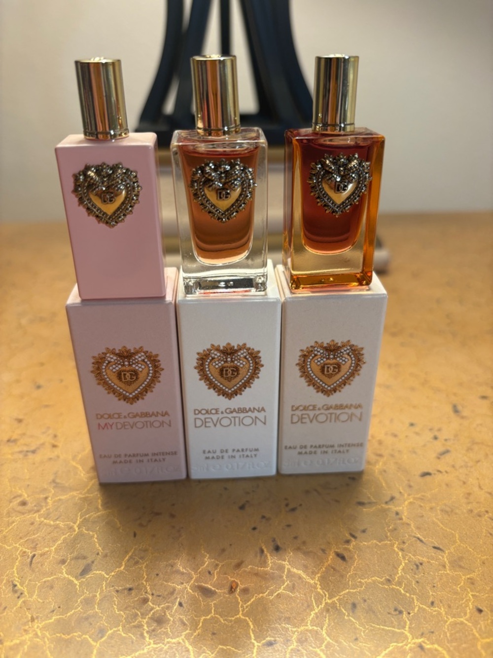 Dolce & Gabbana Devotion Mini Set - Pink, Clear, Amber